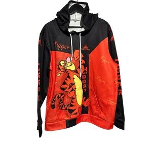 Disney Tigger Kids Hoodie - size XL. Black and Orange.
